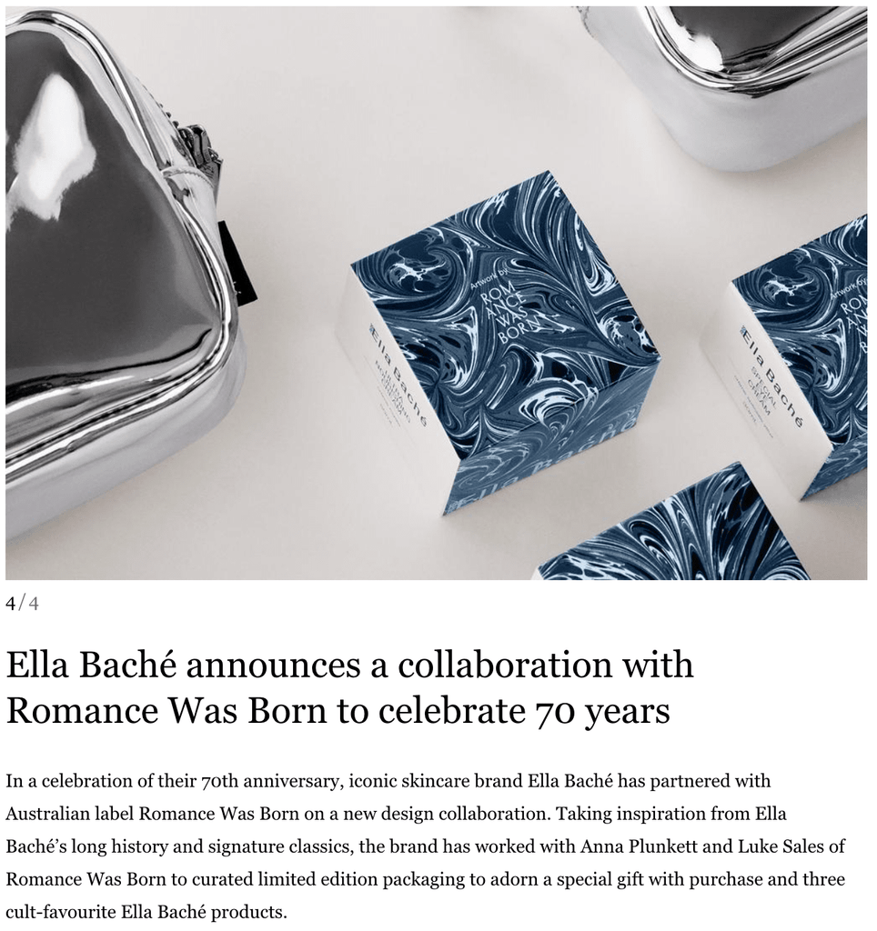 Ella Baché x Romance Was Born: As Celebrated In Vogue