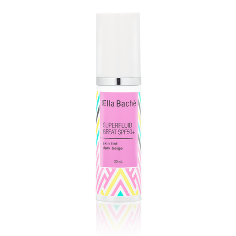 Superfluid Great SPF50+ Sunscreen Ella Baché Dark Beige 